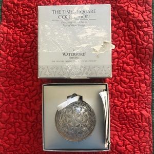 Vintage 2000 Waterford Crystal Times Square Ornament LNC